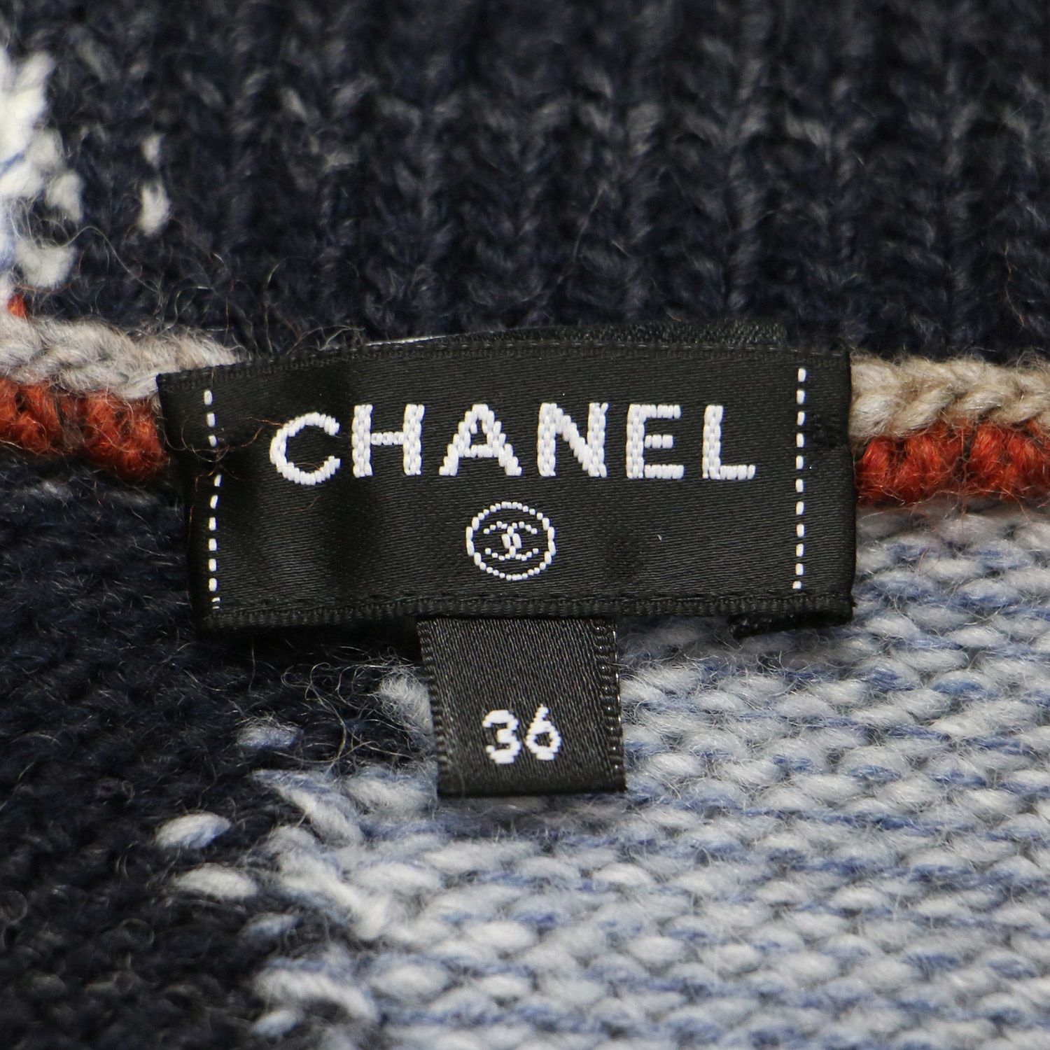  CHANEL シャネル ワンピース ブルー ベージュ系 サイズ 36 S モザイク柄 ハイネックノースリーブ ニット ミニ丈 ジップ ココマーク ウール カシミヤ イタリア製 トップス ドレス レディース ノースリーブ ミニワンピース