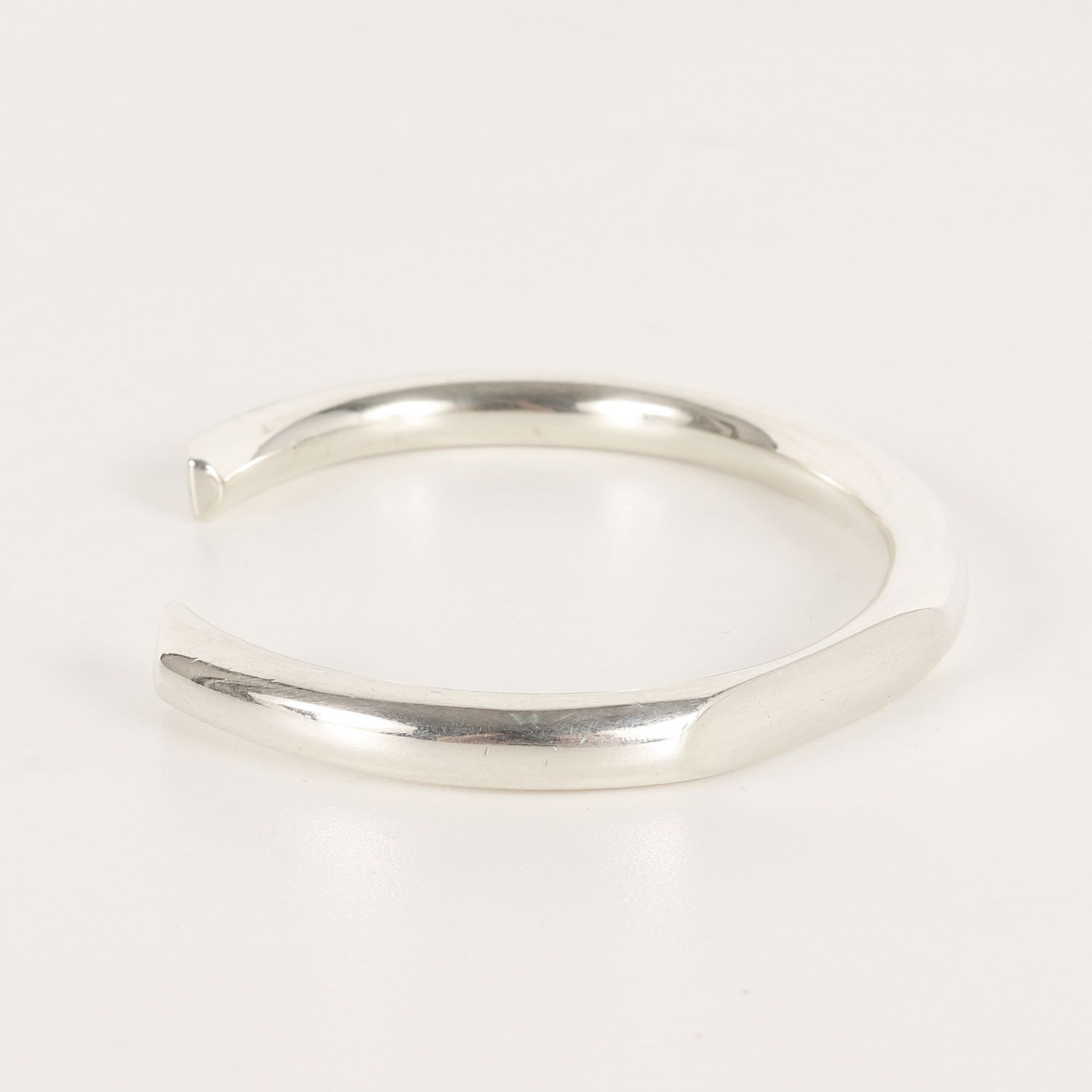 美品】BUNNEY バニー フラット シルバー バングル (Single Facet Toque