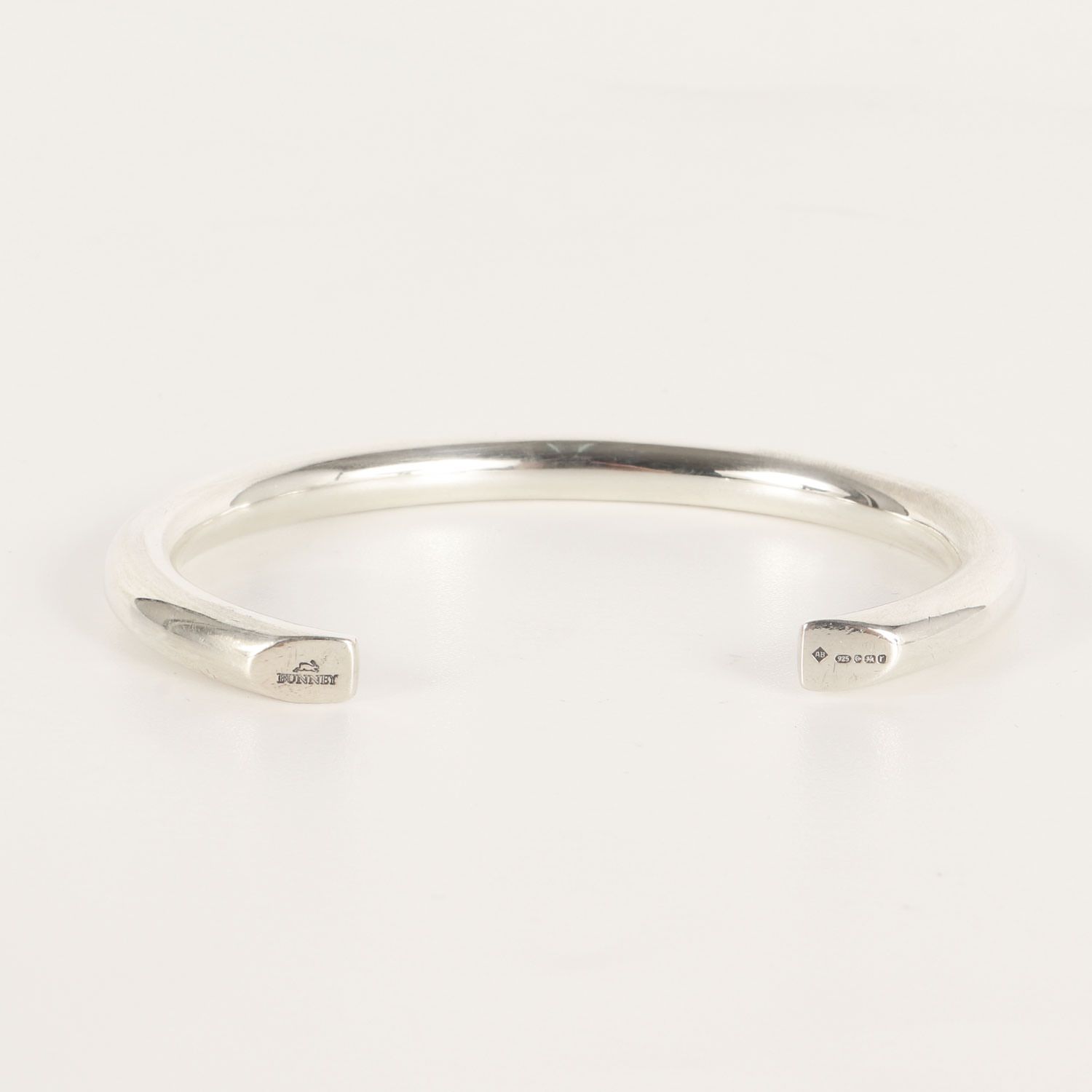 美品】BUNNEY バニー フラット シルバー バングル (Single Facet Toque