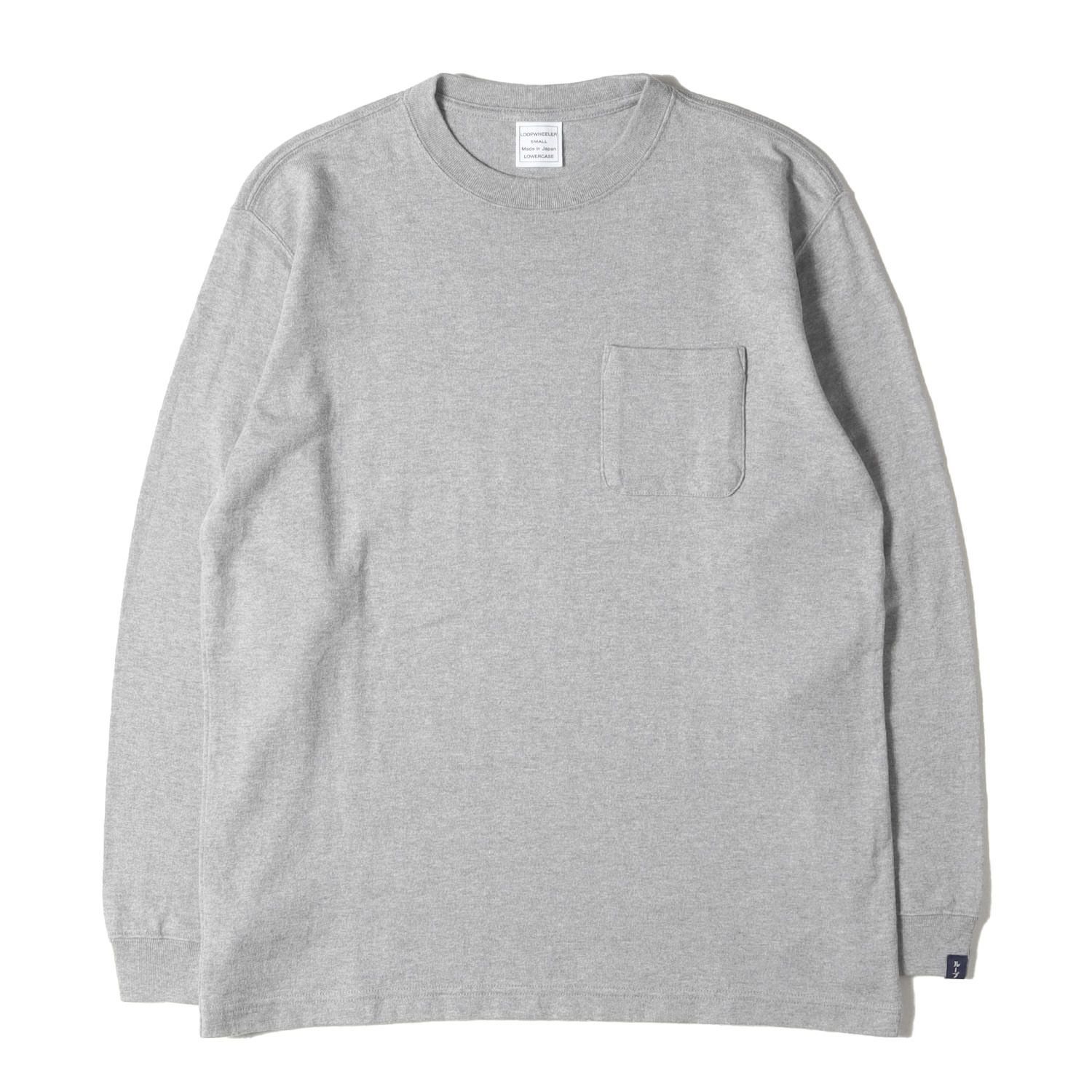 新品】LOOPWHEELER ループウィラー Tシャツ ヘザーグレー サイズ:S