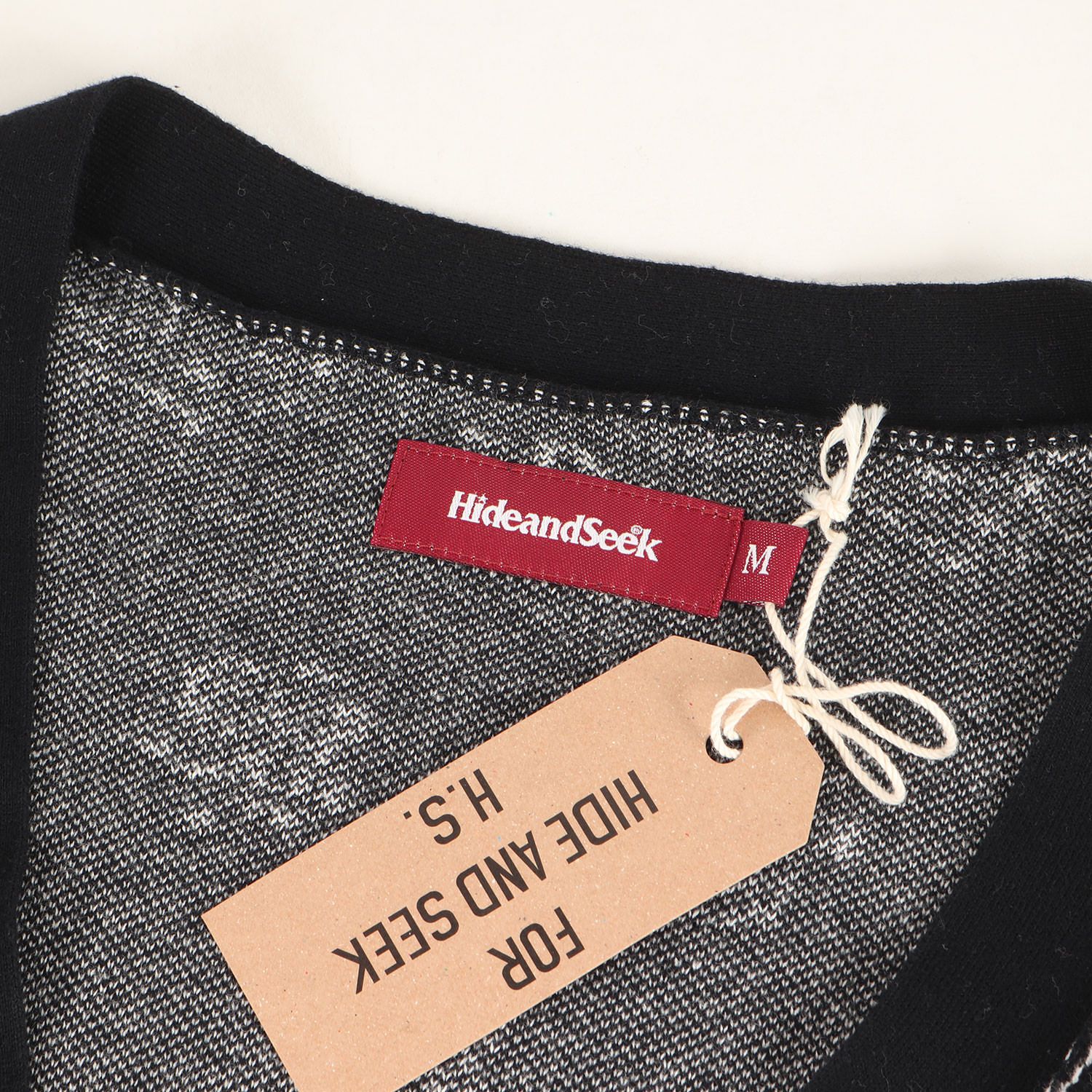 新品】HideandSeek ハイドアンドシーク カーディガン ブラック 黒