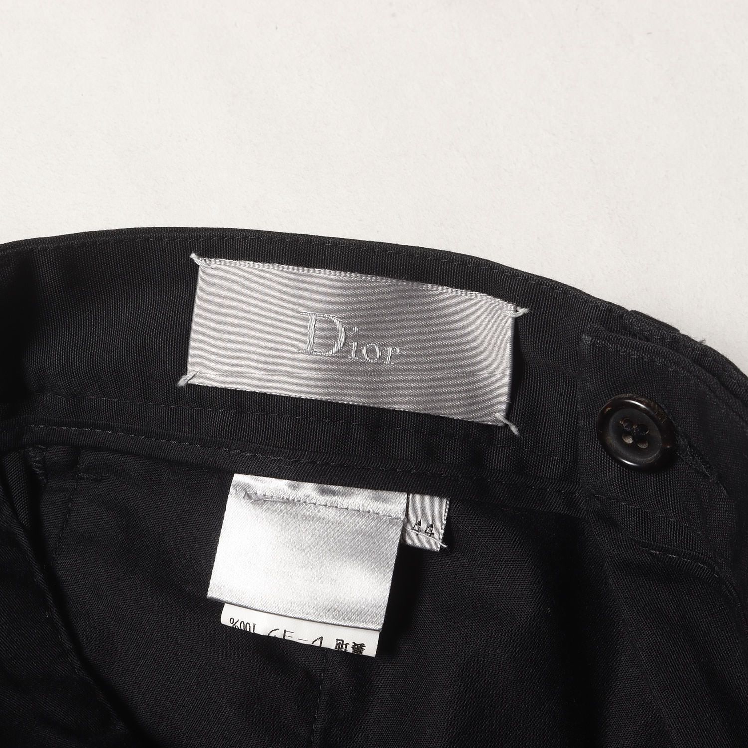 Dior HOMME ディオールオム パンツ ブラック 黒 サイズ:44 | エディ期