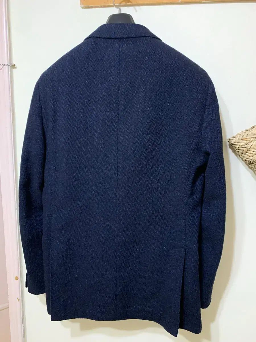 Lardini ラルディーニ メンズ ヘリンボーン ジャケット ネイビー