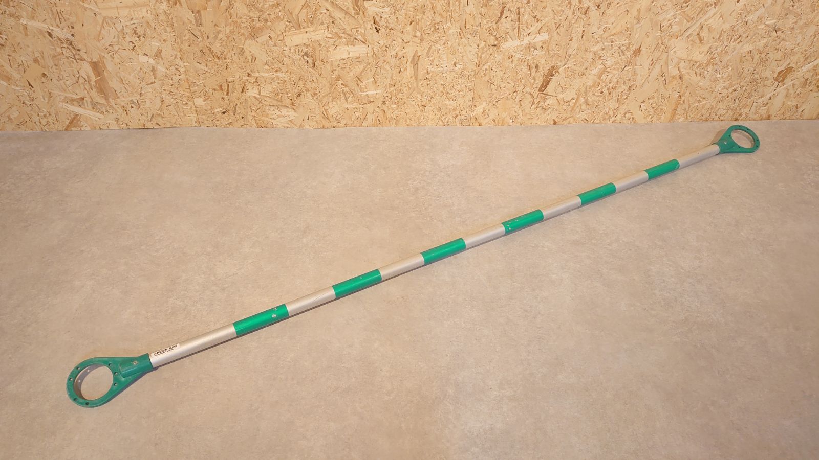 品 アルミグリーンバー 硬質バーリング 2 M 5本セット コーンバー リングバー 反射材 駐車場 バリケード