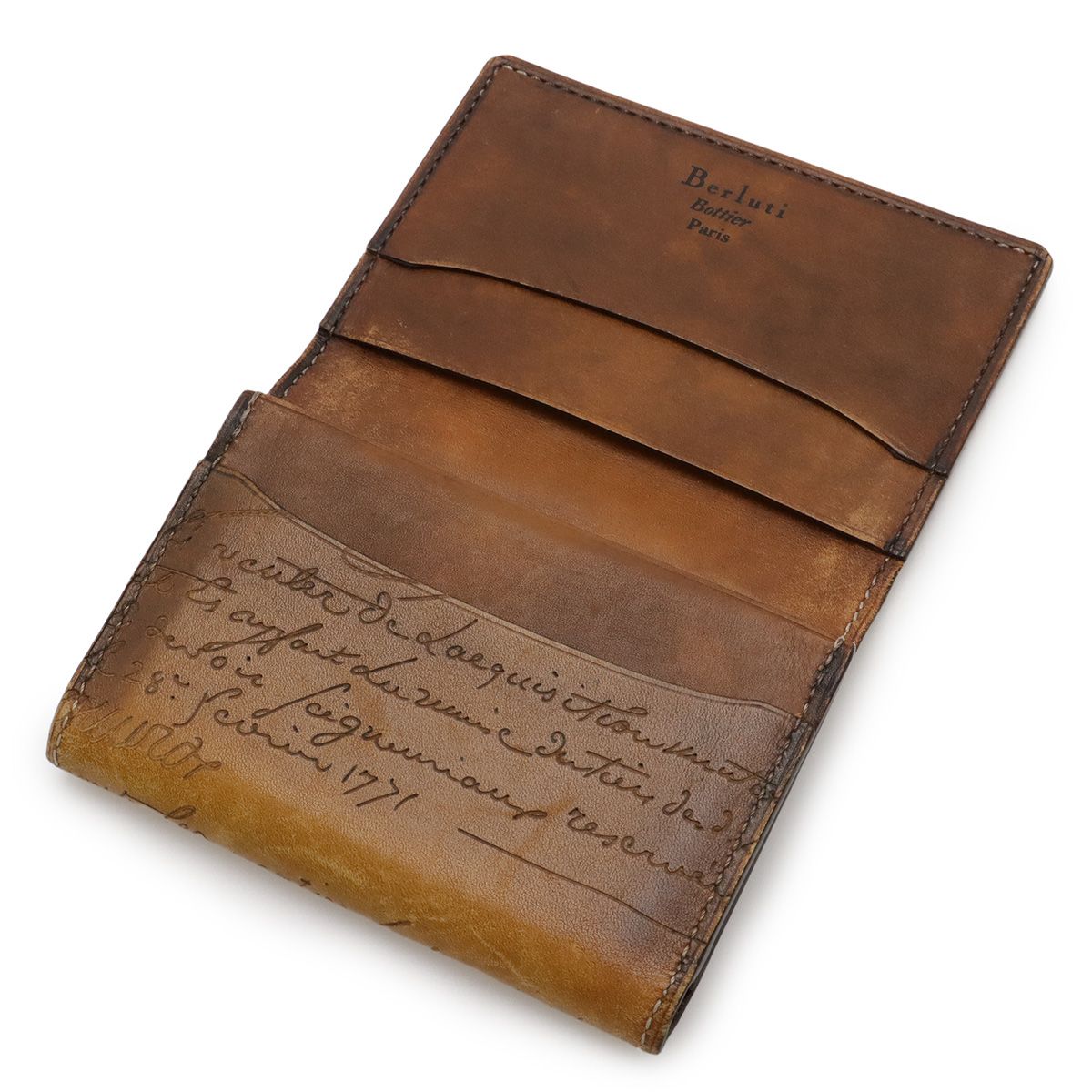 Berluti ベルルッティ カリグラフィ インブイア フラップ カード