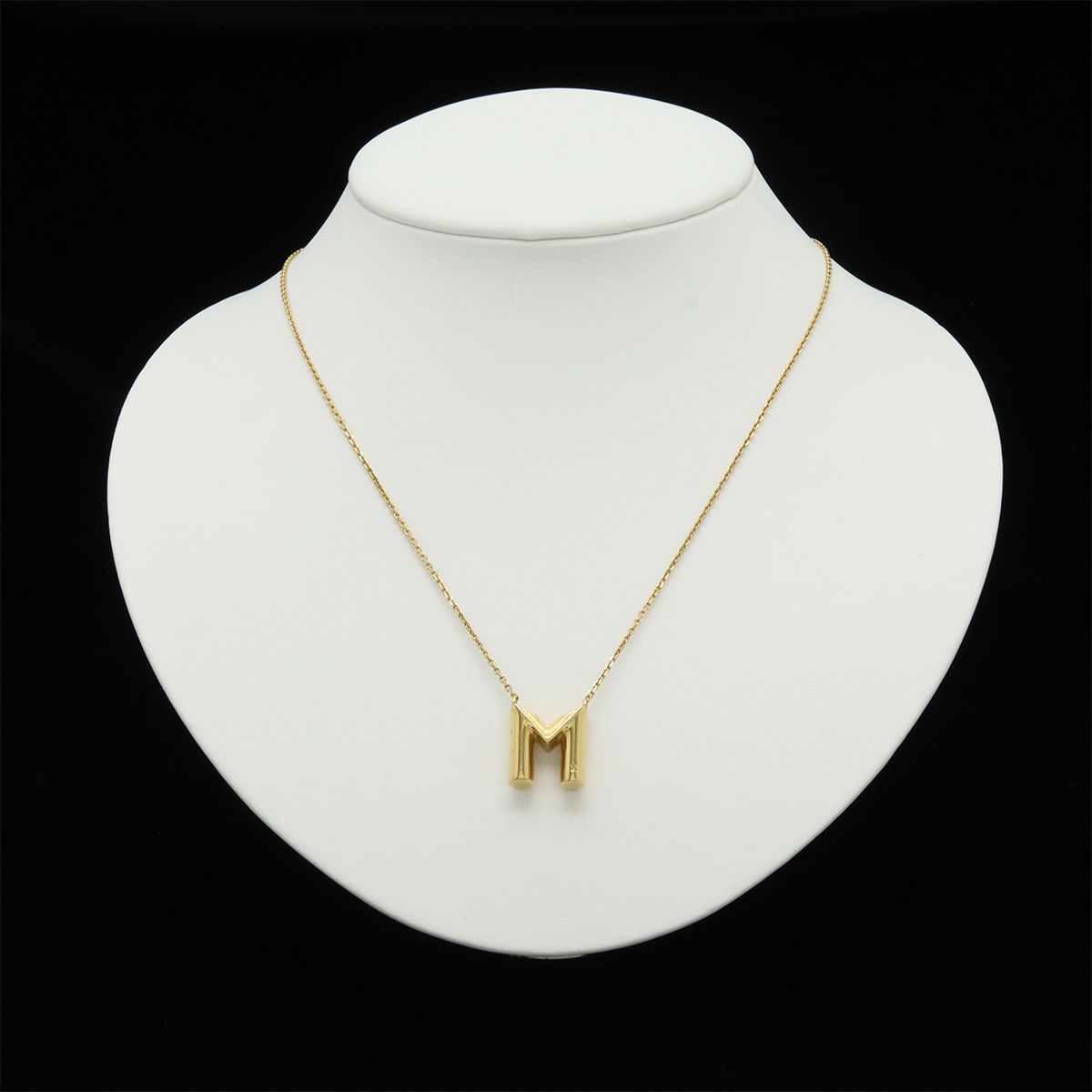 LOUIS VUITTON ルイ ヴィトン ネックレス LV&ME M イニシャル
