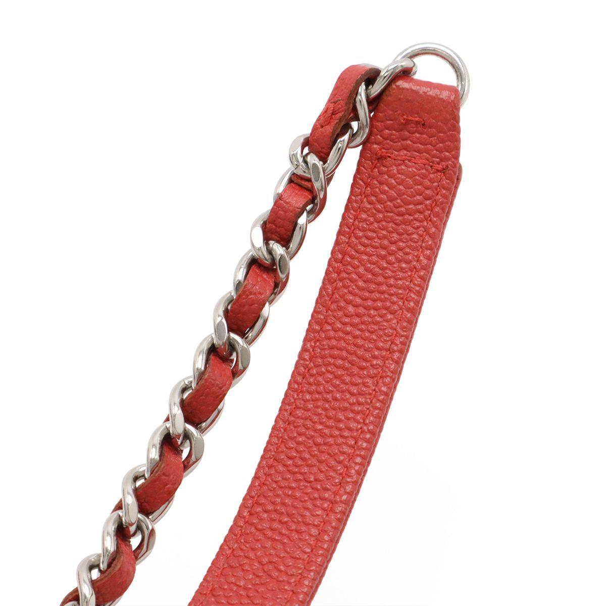 美品✨サンローラン　キャビアスキン　チェーンウォレット　Vステッチ 108.jpg