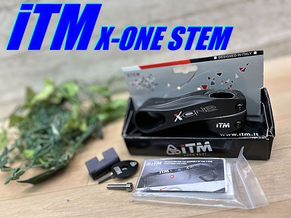 テルスポ イチ推し!! !! iTM X ONE STEM 100 mm 10° 190 g 1 8 4両対応 カーボンステム ロード ミニベロ クロス ピスト MTB 同梱発送承り中!! M 1542