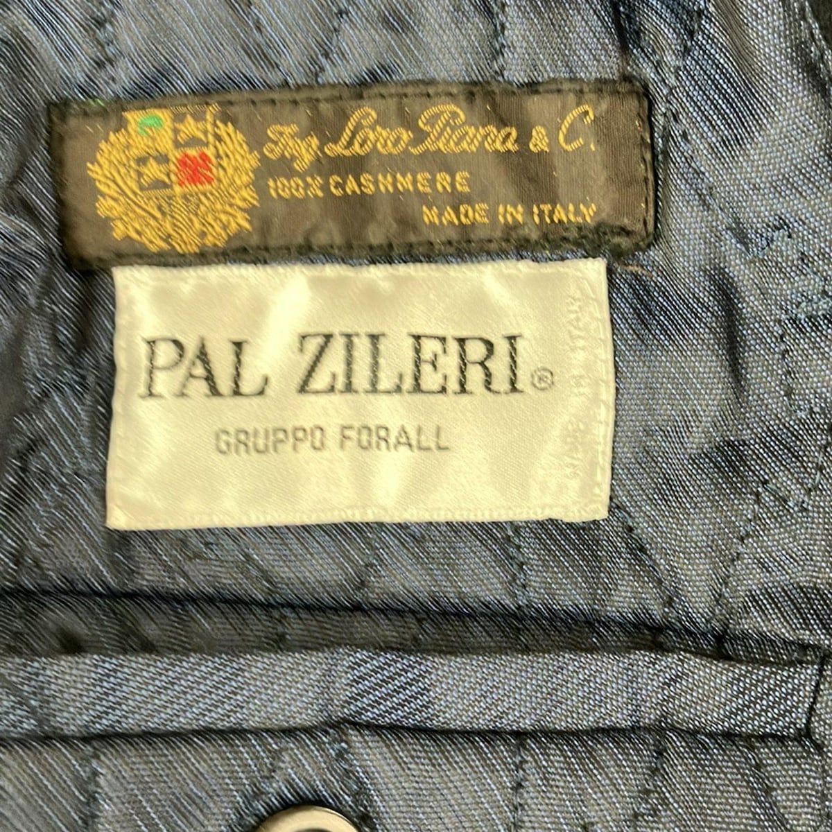 値下げ　パルジレリ　カシミヤ　コート　palzileri PAL ZILERI(パルジレリ) コート サイズ50 メンズ - 黒 長袖/カシミヤ