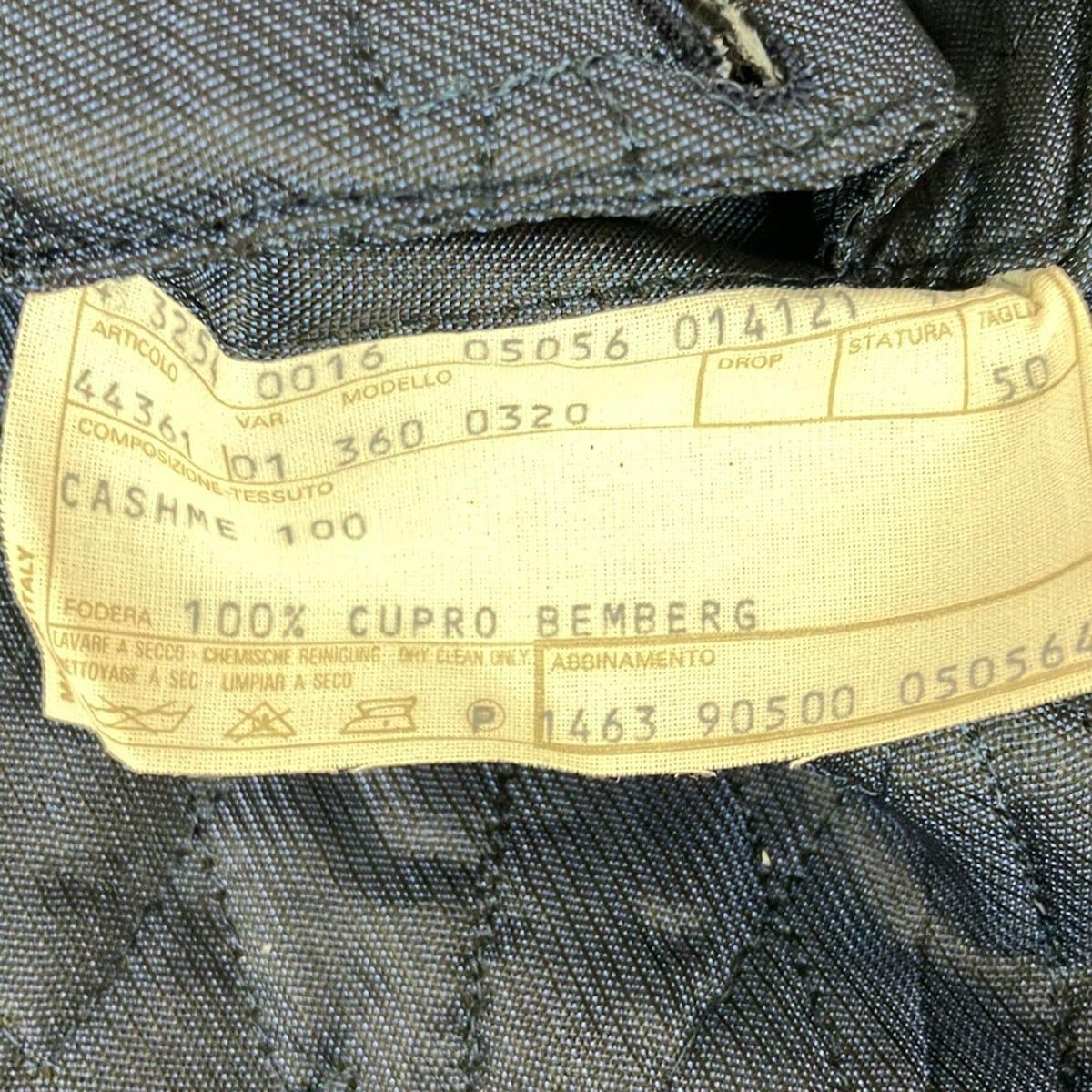 PAL ZILERI(パルジレリ) コート サイズ50 メンズ - 黒 長袖/カシミヤ