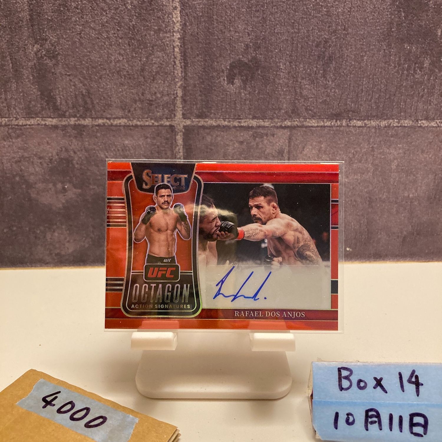 2022 Panini Select Rafael dos Anjos 39/99 直筆サインカード UFC