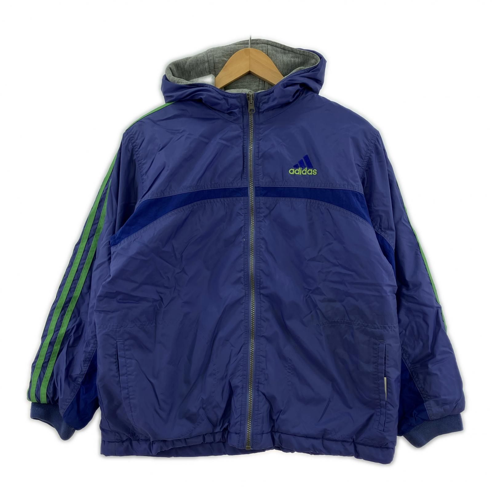 adidas アディダス リバーシブルジャケット sizeL/ブルー/グレー