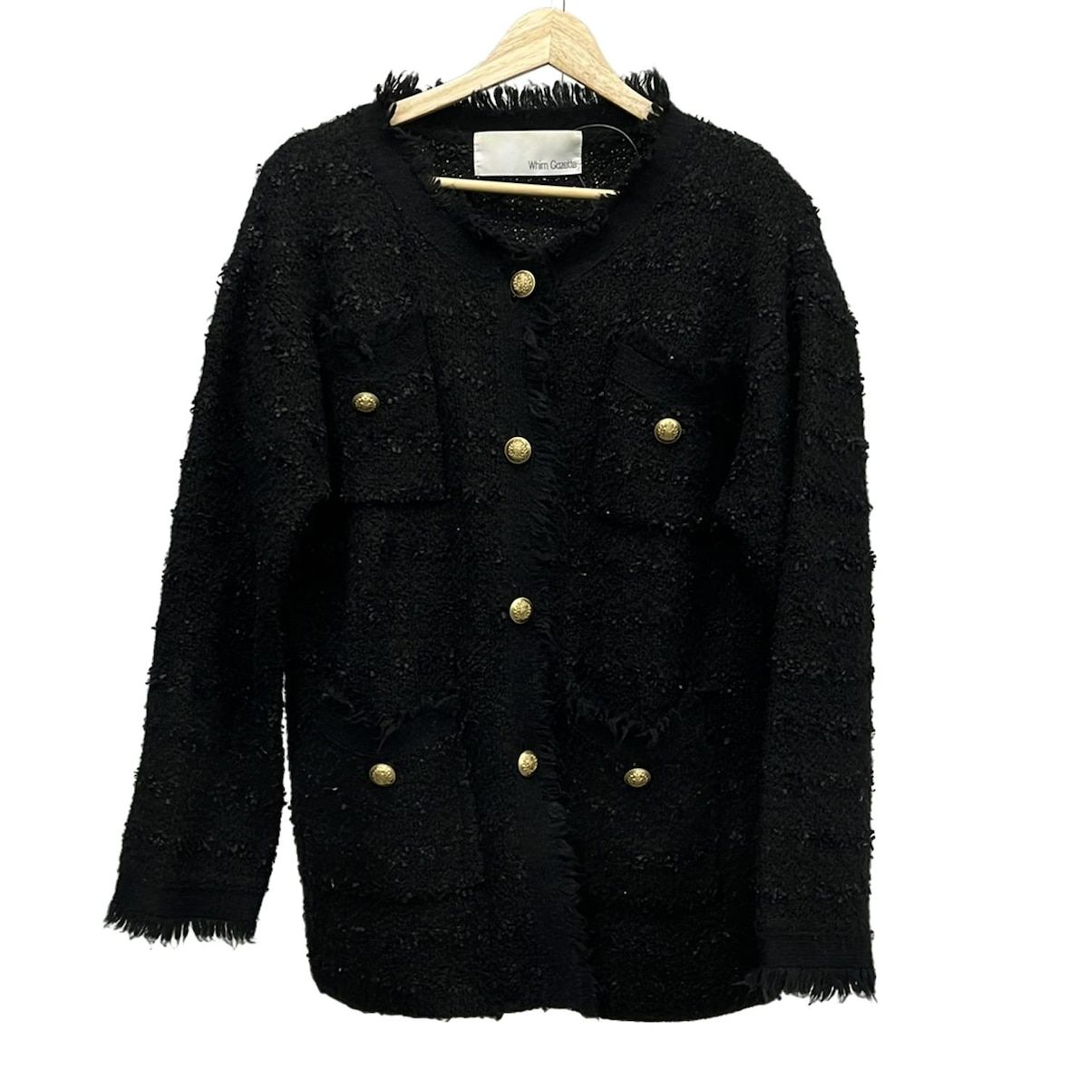 whim gazette(ウィムガゼット) ジャケット サイズF レディース - 黒