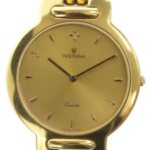 メンズ ウォルサム WALTHAM 腕時計 ウォッチ クォーツ ゴールドカラー 