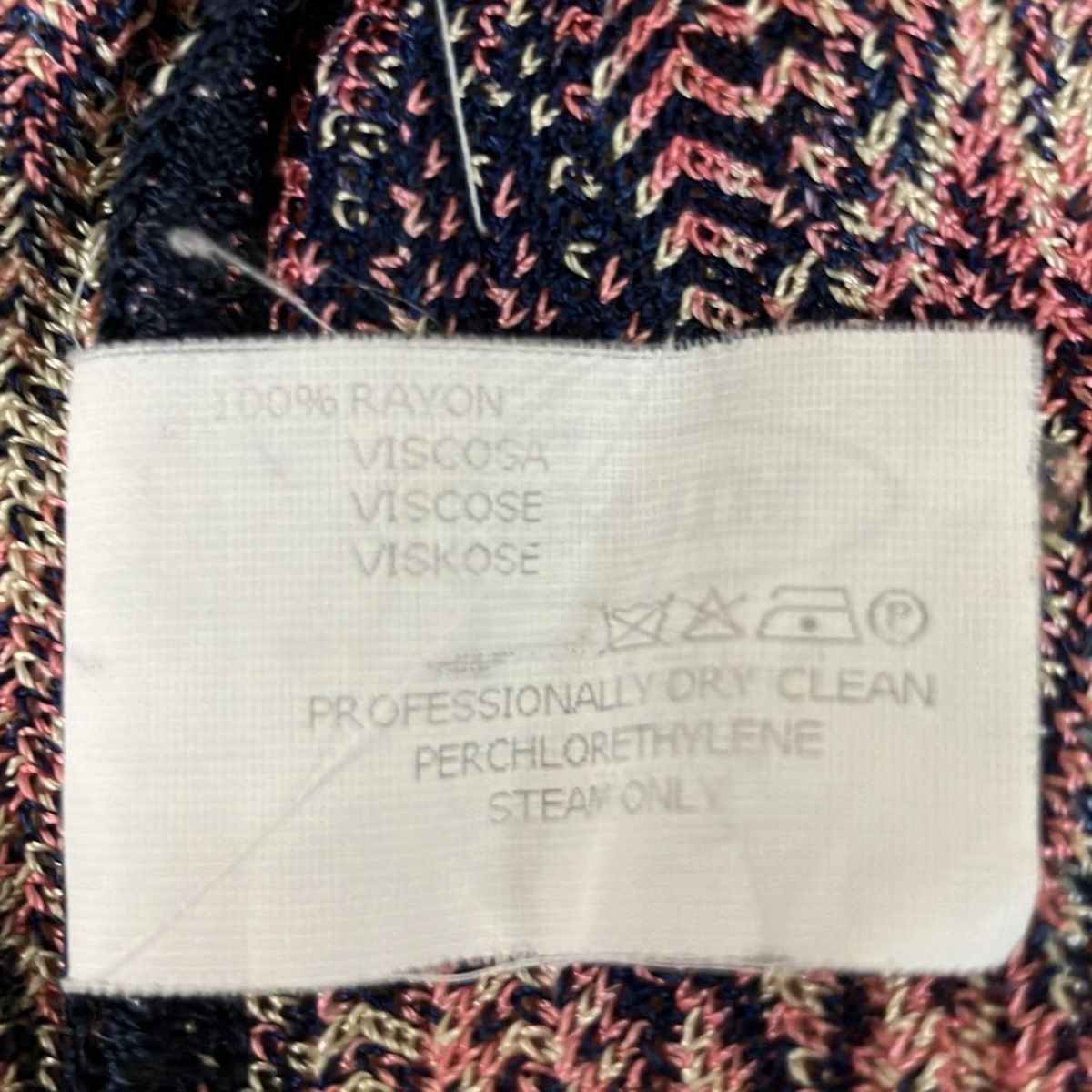 MISSONI(ミッソーニ) カーディガン サイズ42 M レディース - ネイビー