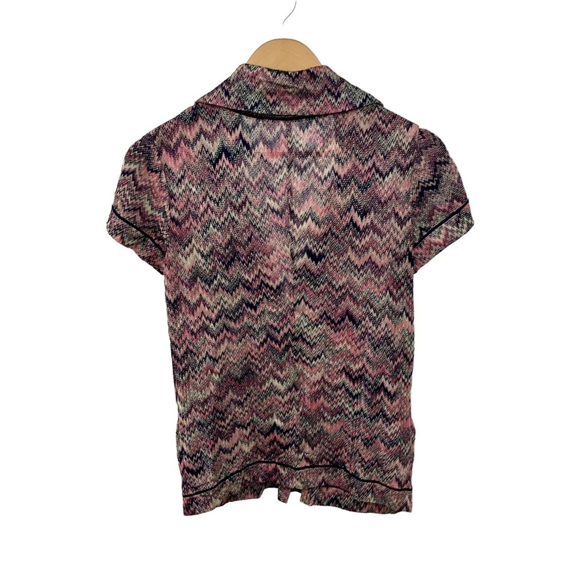 MISSONI ミッソーニ　カーディガン　42 MISSONI(ミッソーニ) カーディガン サイズ42 M レディース - ネイビー