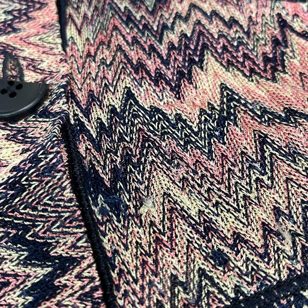 MISSONI(ミッソーニ) カーディガン サイズ42 M レディース - ネイビー