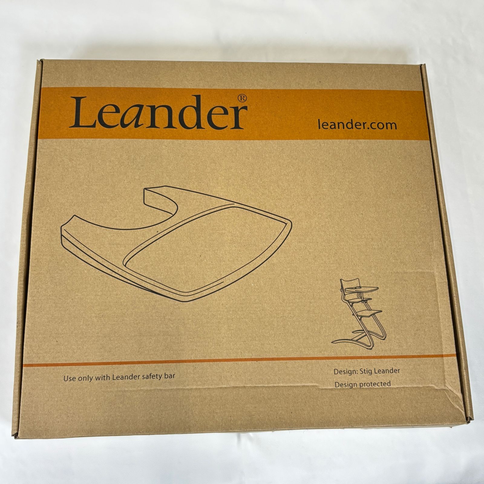 Leander リエンダー ハイチェア用 テーブル チェアトレー グレー