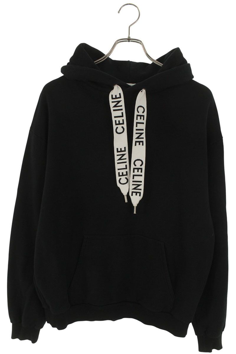 セリーヌ 2Y468670Q ロゴドローコードプルオーバーパーカー メンズ M