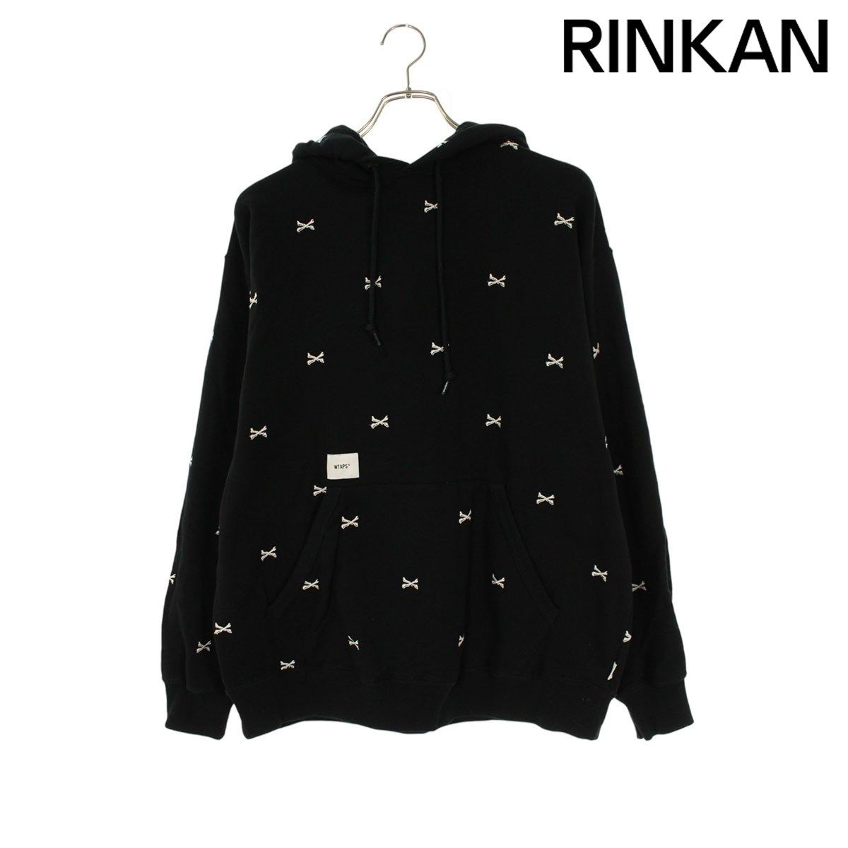 ダブルタップス 222ATDT-CSM26 クロスボーン刺繍プルオーバーパーカー