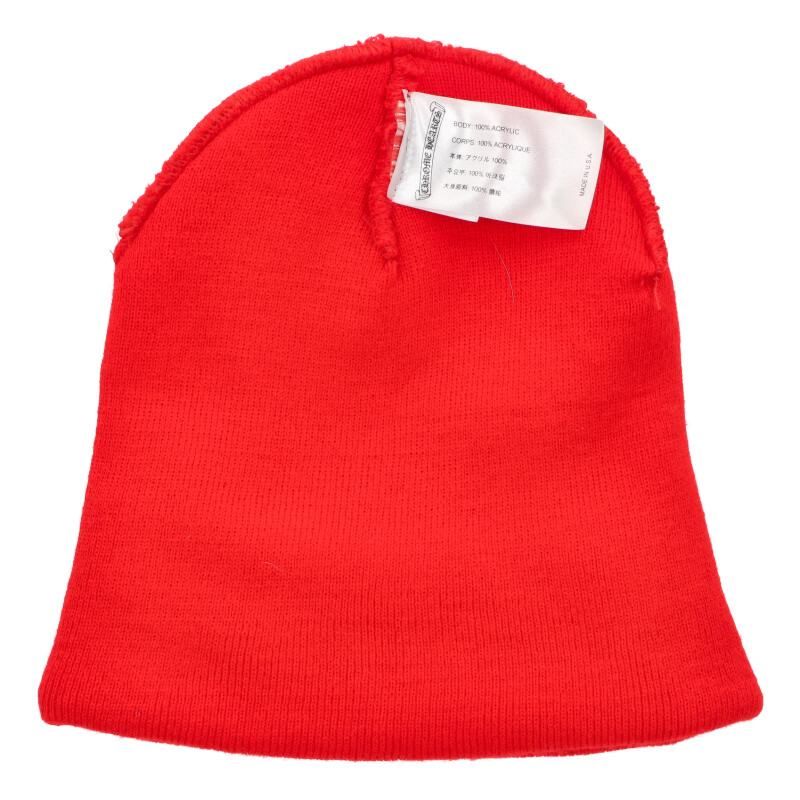 クロムハーツ WOOL WATCH CAP ロゴ刺繍ビーニー メンズ ONE SIZE