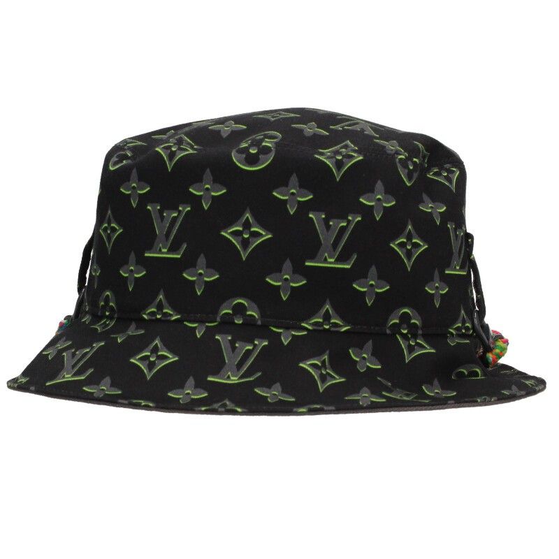 ルイヴィトン M 7085 LVプレイ モノグラムリバーシブルハット メンズ