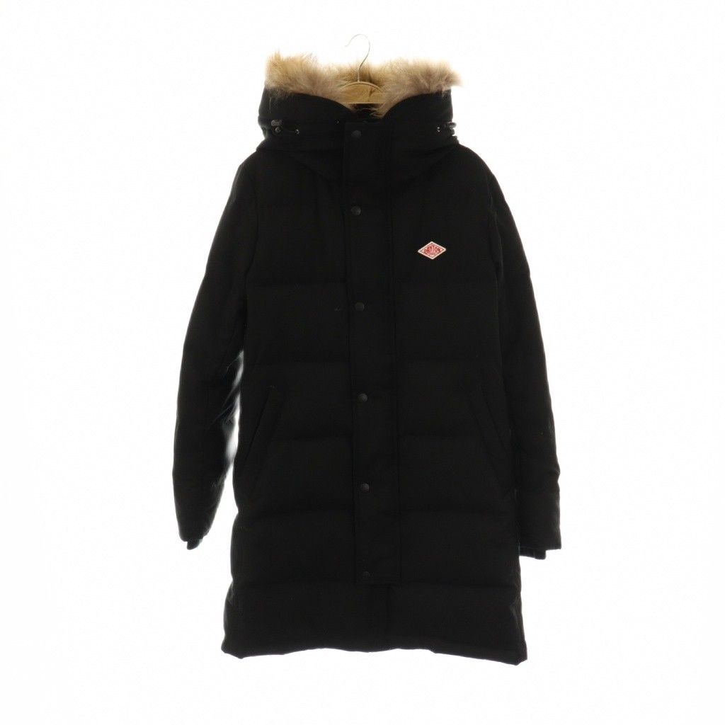 ✨未使用級✨ダントン ダウン ロング リアルファー ブラック 36 極美品】DANTON ダントン ロング ダウンジャケット ラクーンファー