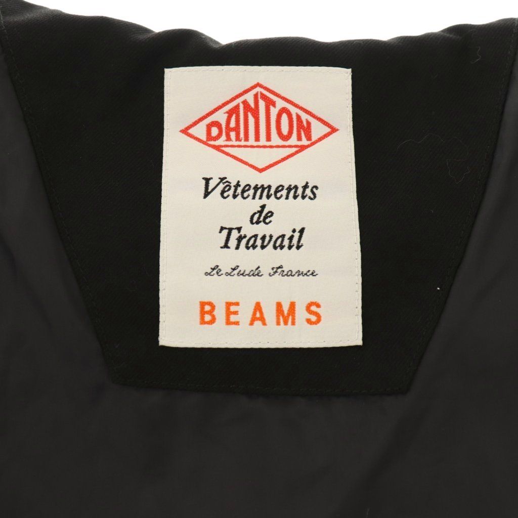 未使用級✨ダントン ビームス別注 ダウンコート ラクーンファー 黒 38 M相当 未使用級✨ダントン ビームス別注 ダウンコート ラクーンファー 黒 38