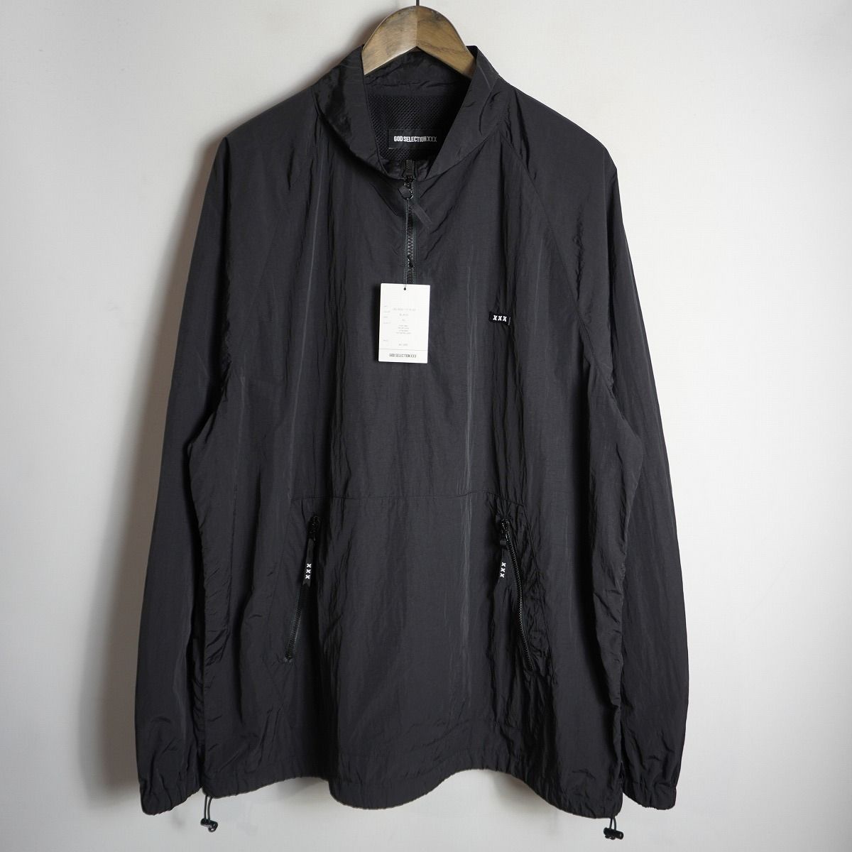 美品 24SS GOD SELECTION XXX × FRAGMENT フラグメント Nylon Half Zip