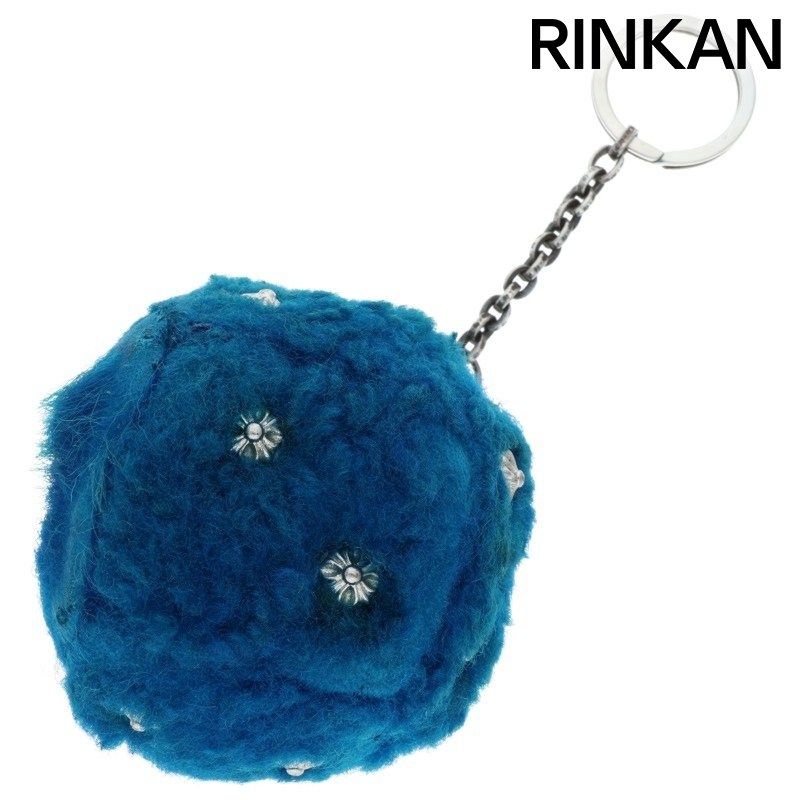 クロムハーツ FUZZY DICE ファジーダイス クロスボタンキーリング メンズ