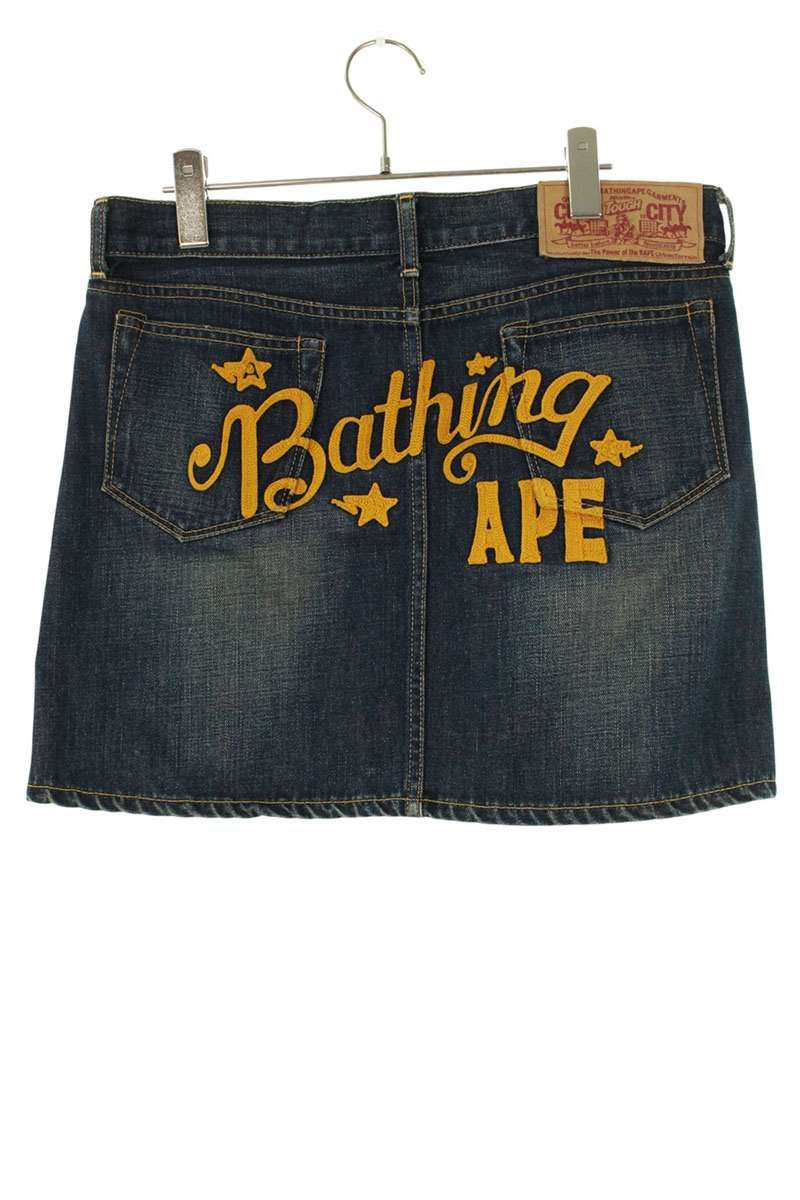 アベイシングエイプ バック刺繍スカート レディース S - メルカリ