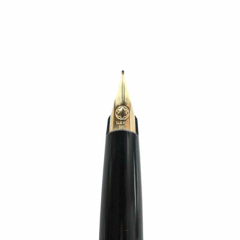 モンブラン MONT BLANC 万年筆 文房具 筆記用具 ペン先14K 585 ロゴ 黒