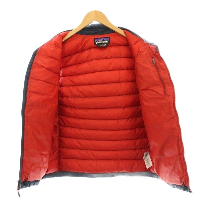 パタゴニア Patagonia Down Sweater Vest ダウンベスト M ネイビー 赤