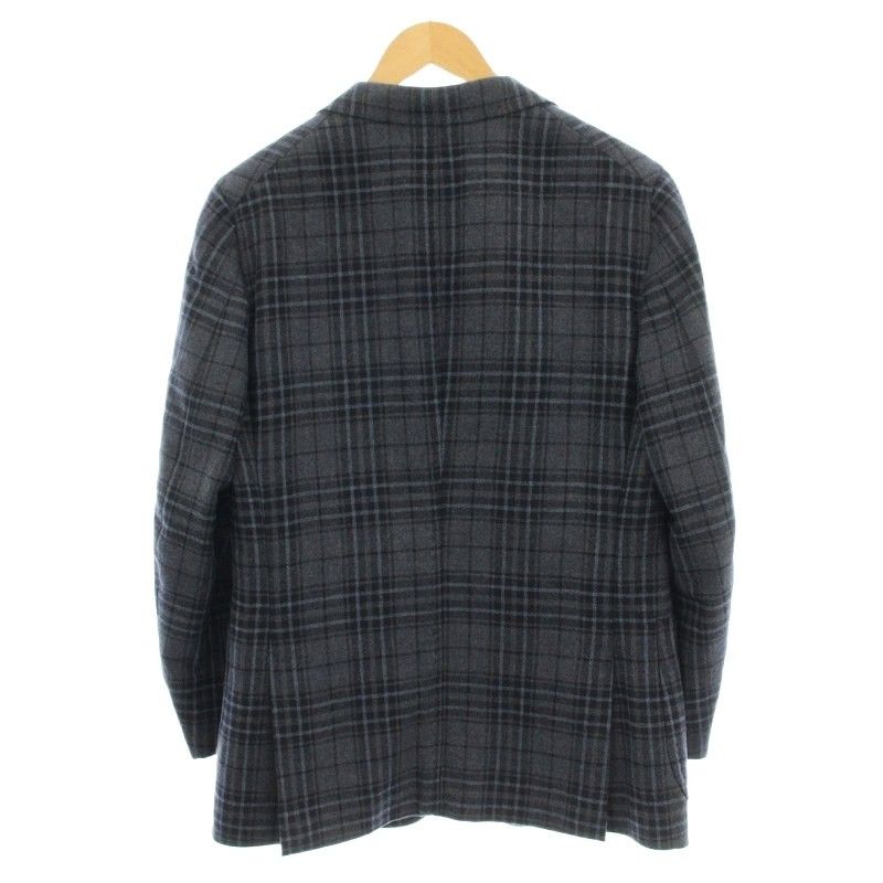 イザイア ISAIA CORTINA テーラードジャケット チェック カシミヤ混