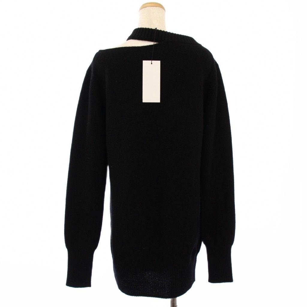 サカイ sacai ショルダーカットニット セーター 長袖 ロング 3 黒 22