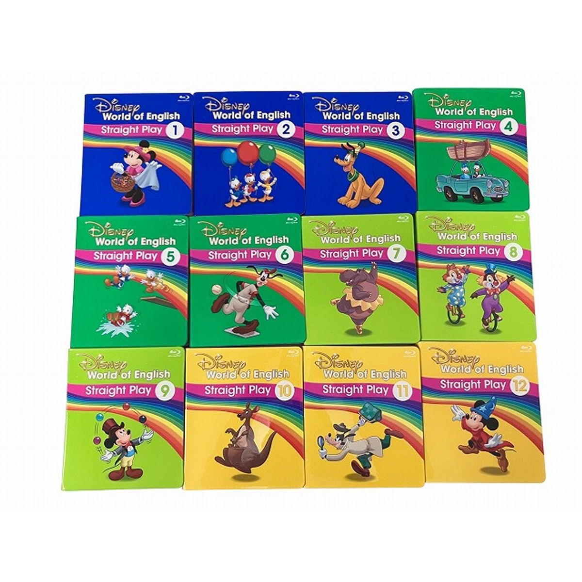 DWE 2021年頃 ストレートプレイ 12巻セット ディズニー 英語 Blu-ray版