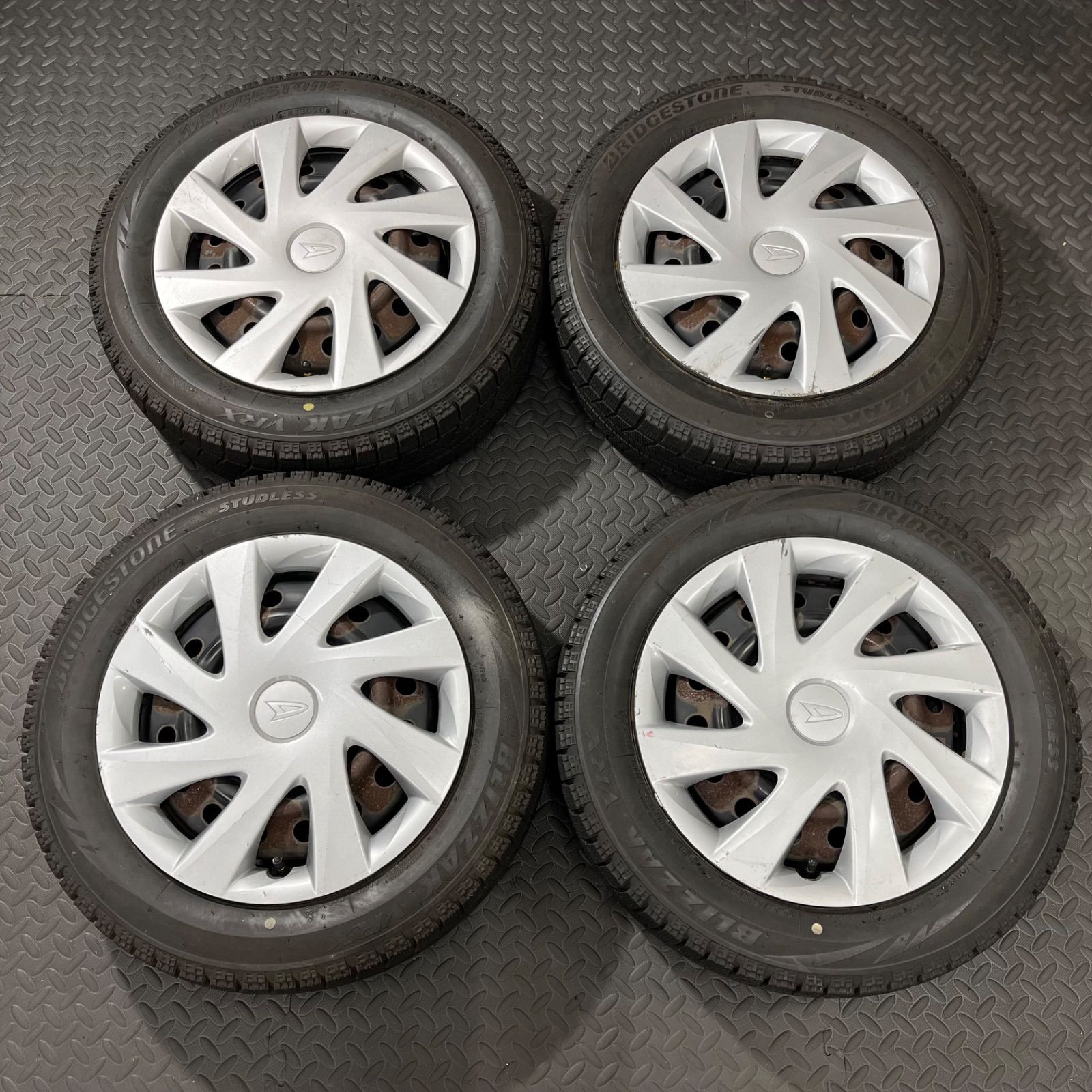 20年製 155 65 R 14 ブリヂストン ブリザックVRX ダイハツ タント ムーヴ ミラ コンテ スタッドレスタイヤ 1251 E