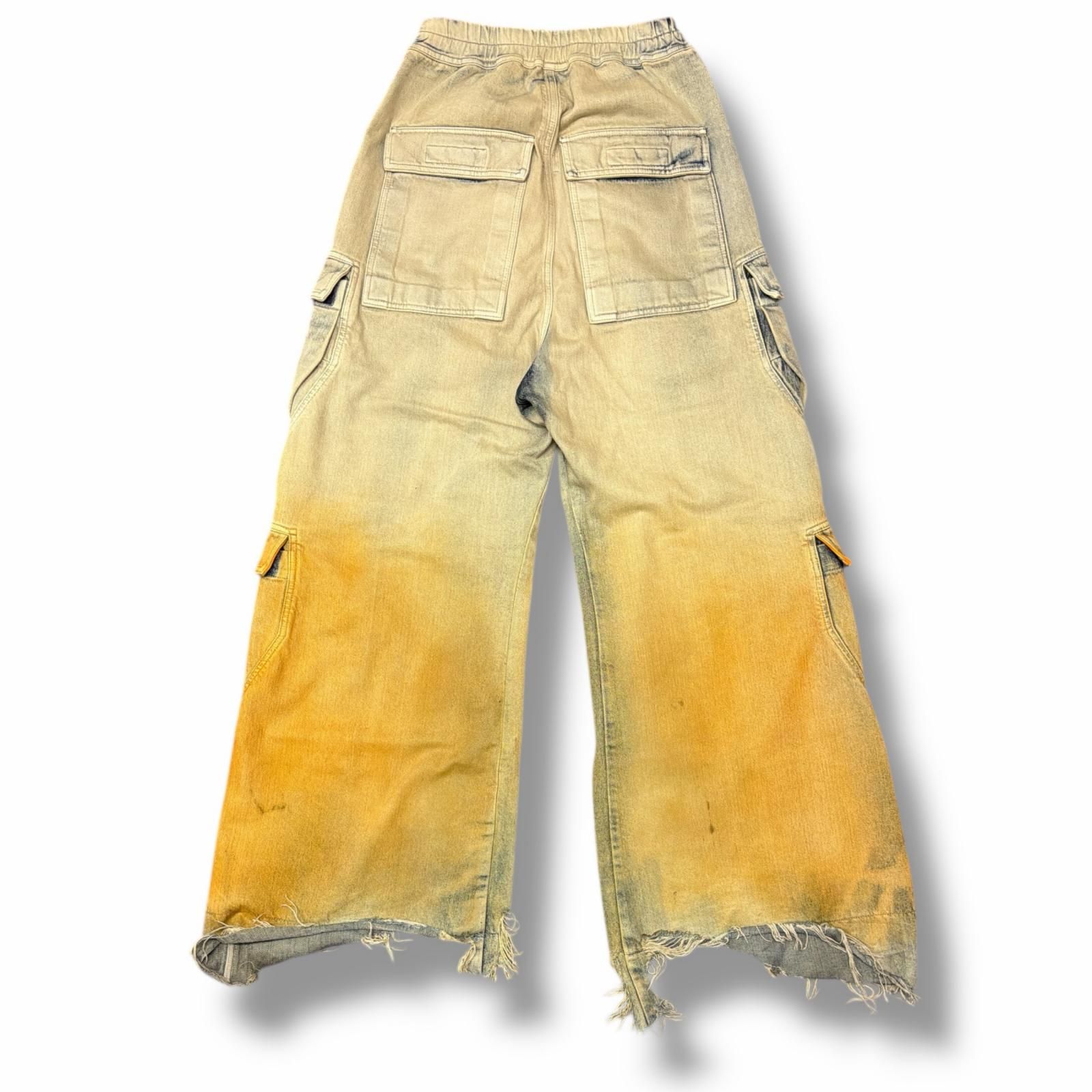 正規 参考上代328900円 Rick Owens DRKSHDW 24 SS DOUBLE CARGO JUMBO BELAS ダブルカーゴジャンボベラ デニム ジーンズ リックオウエンスダークシャドウ -DKYDFR XS 2874 M