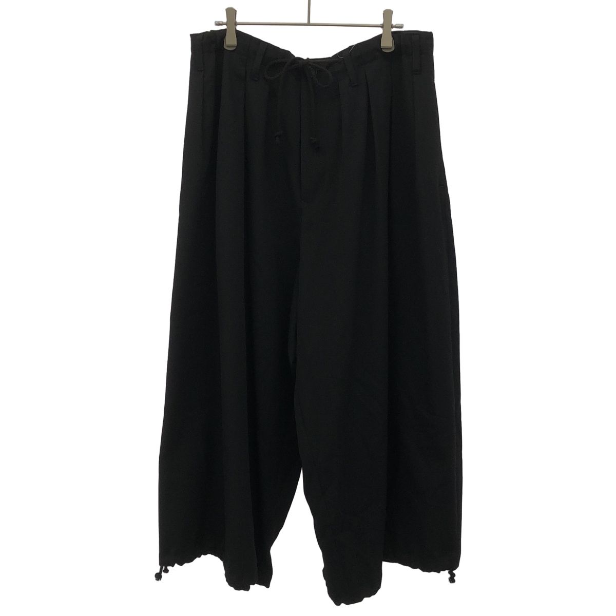 ヨウジヤマモト　プールオム　ウールギャバジン　サルエルパンツ Yohji Yamamoto POUR HOMME ヨウジヤマモト プールオム 18AW ウール