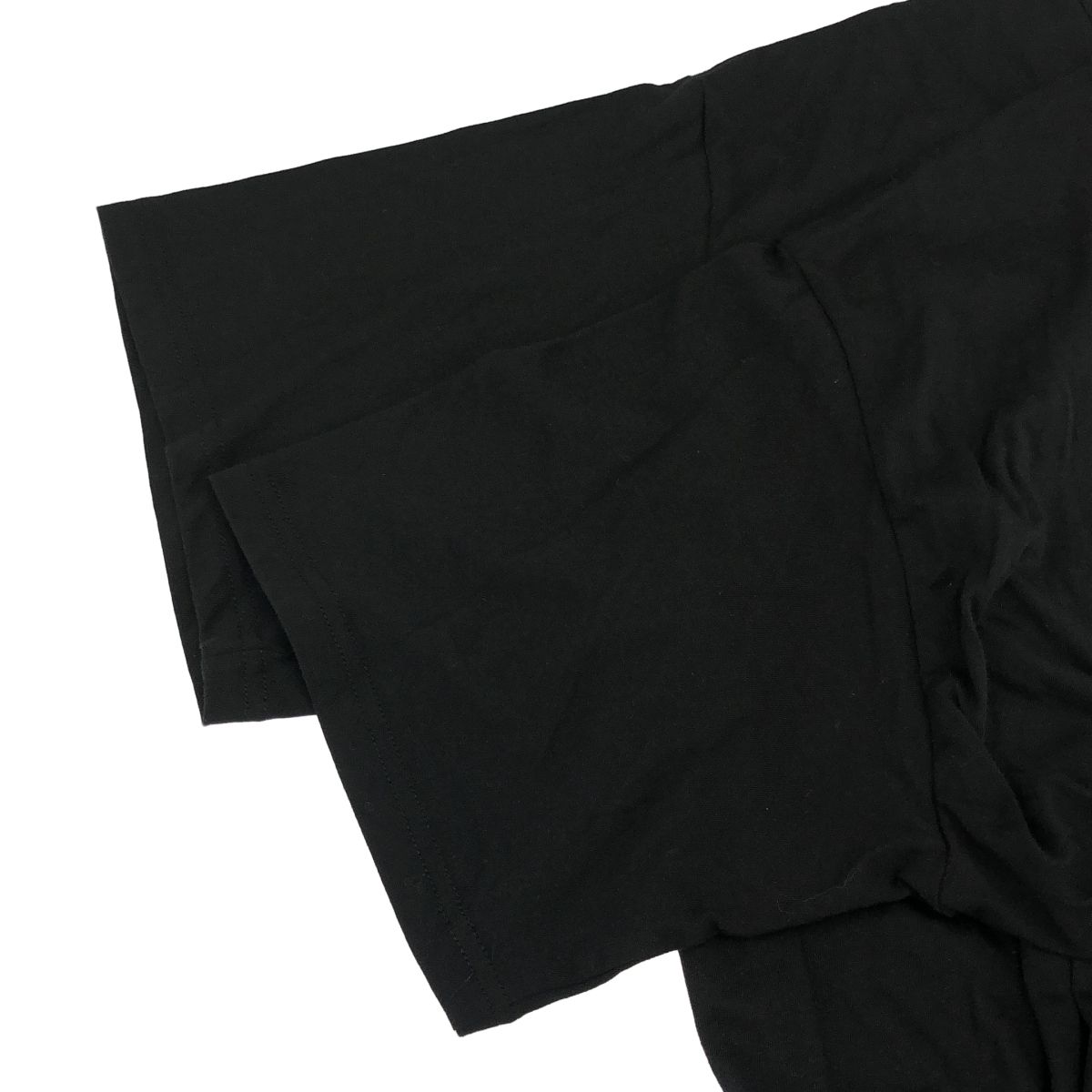 Yohji Yamamoto ヨウジヤマモト 25SS バックレタリングTシャツ FP-T98-093 ブラック 2 Yohji Yamamoto ヨウジヤマモト 25SS バックレタリングTシャツ FP-T98
