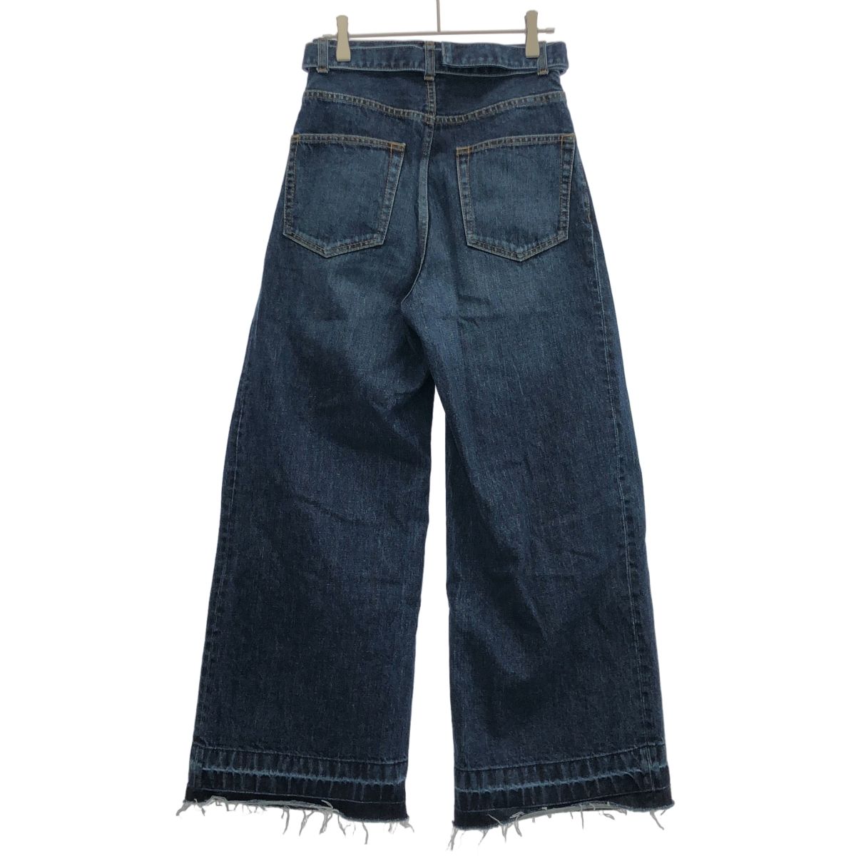 sacai サカイ 24SS ベルテッドワイドデニムパンツ 24-07140 インディゴ
