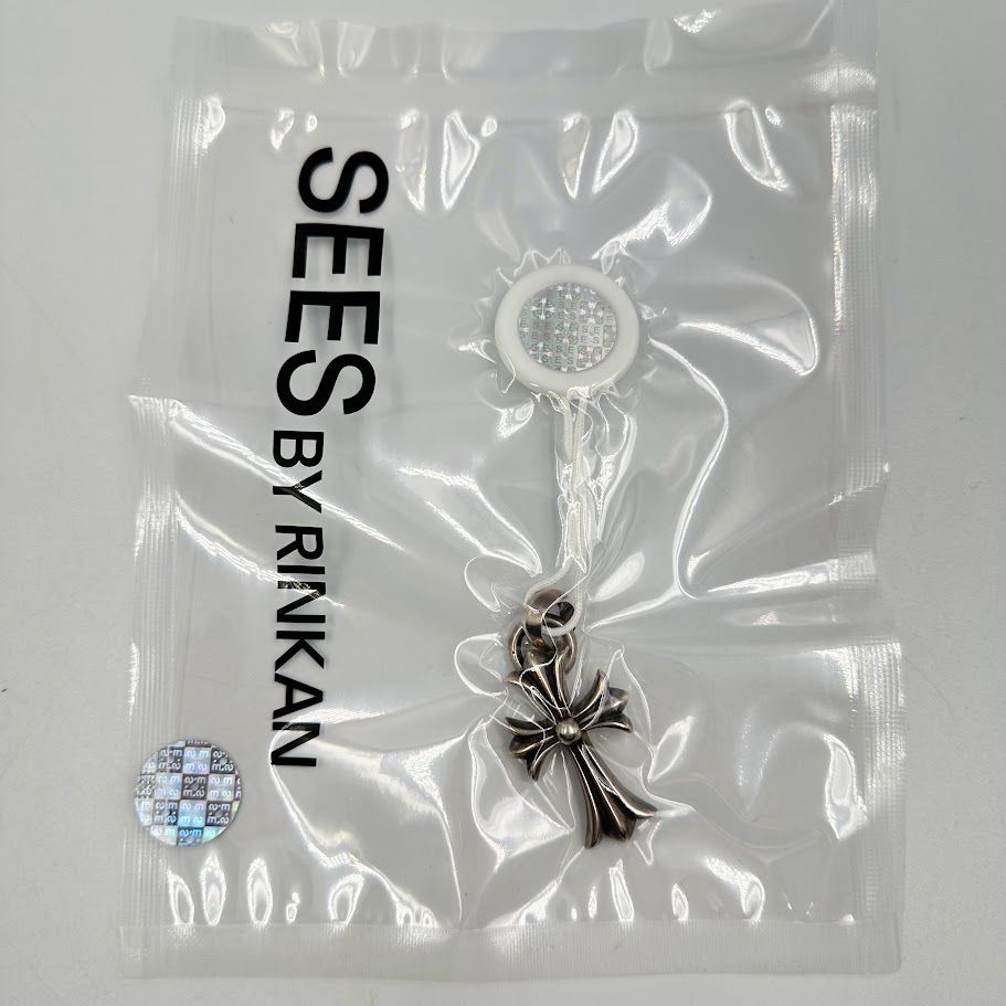  クロムハーツ CH CRS SMLCHクロスWベイル ネックレストップ RINKAN鑑定書付き ネックレス アクセサリー