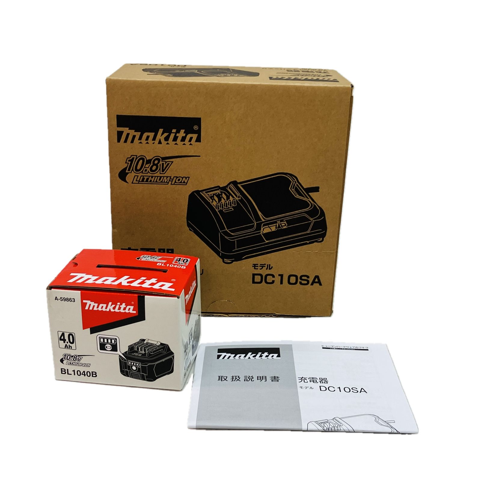 makita BL 1040 B 10 8 V スライド式 リチウムイオンバッテリー DC SA 充電器セット マキタ 電動工具