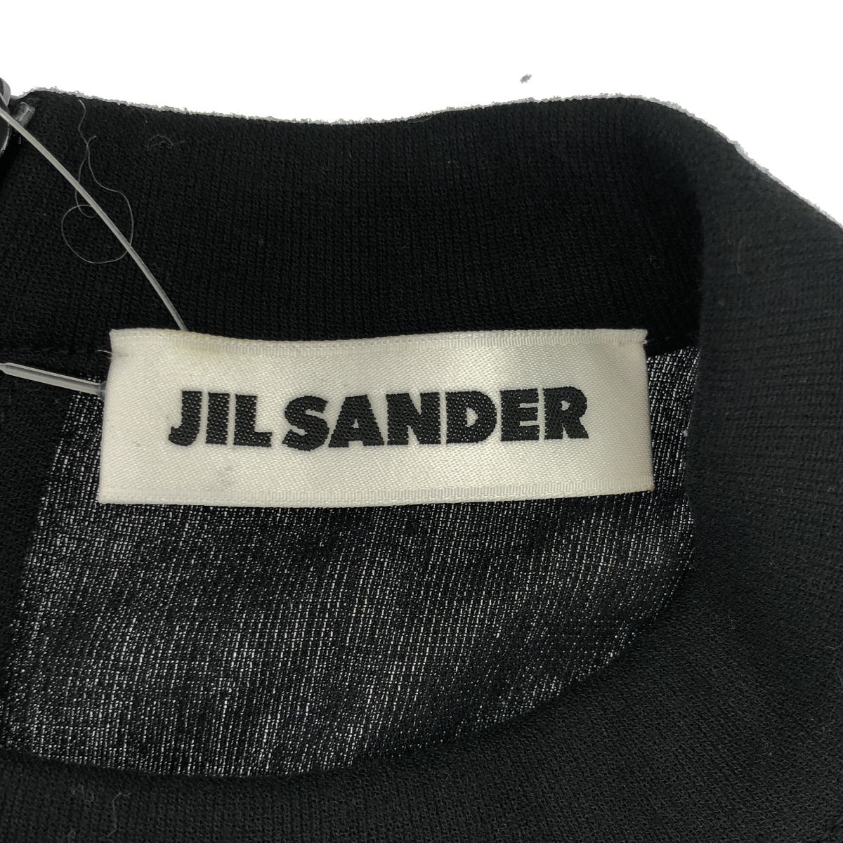  JIL SANDER ジルサンダー 21 SS コットンノースリーブトップス ブラック M ノースリーブ Tシャツ カットソー