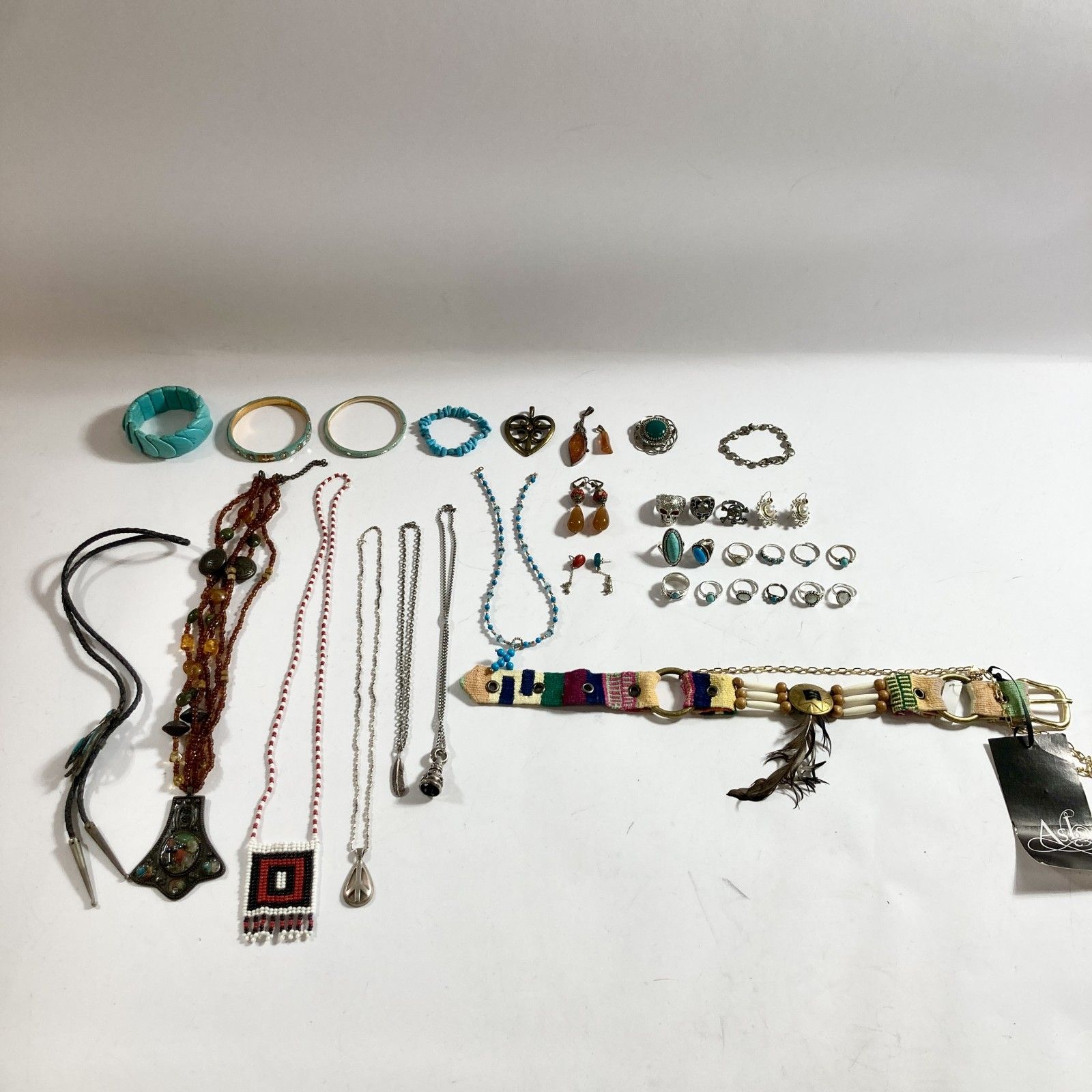 ☆ インディアン ジュエリー風 アクセサリー 33点まとめ ターコイズ