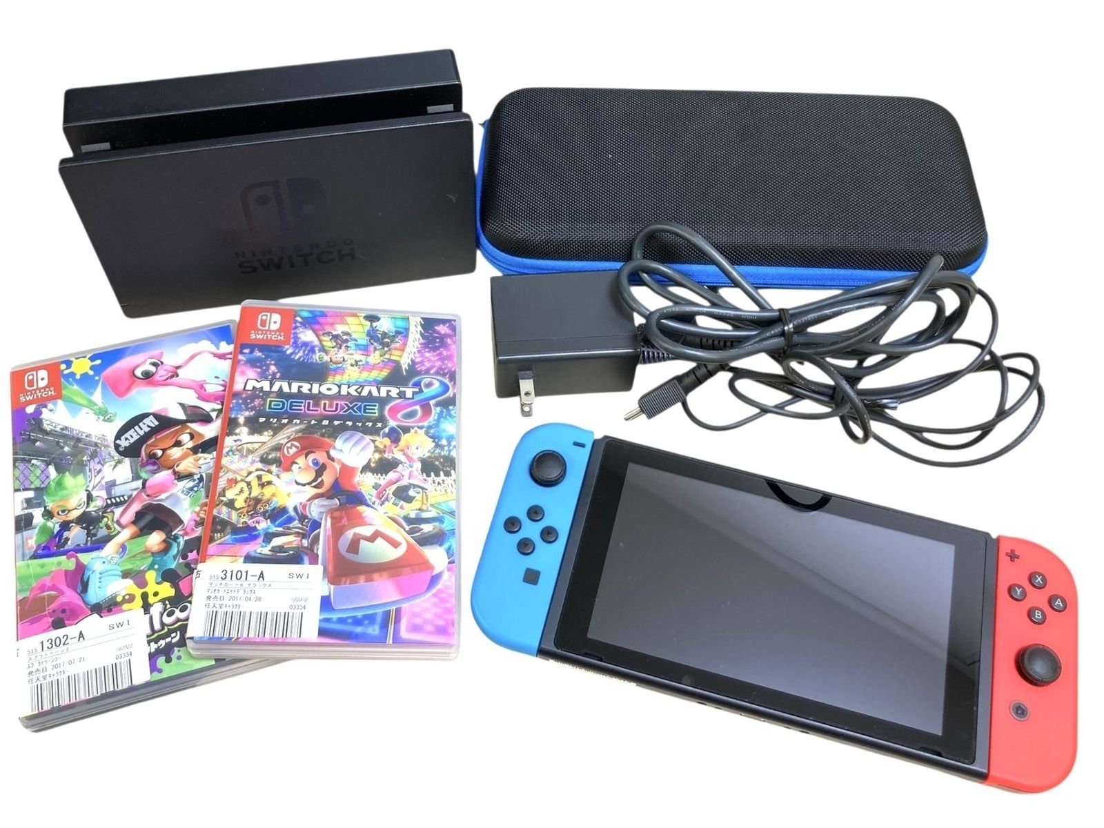 □◎Nintendo Switch 本体 HAC-001 ネオンブルー ネオンレッド ドック