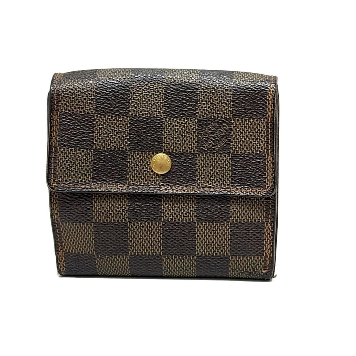 LOUIS VUITTON(ルイヴィトン) Wホック財布 ダミエ ポルトモネビエ