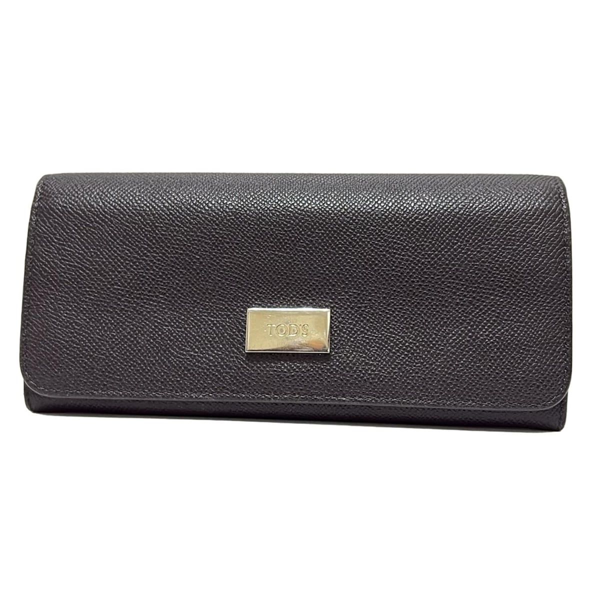 TOD S トッズ 長財布 - 黒 レザー