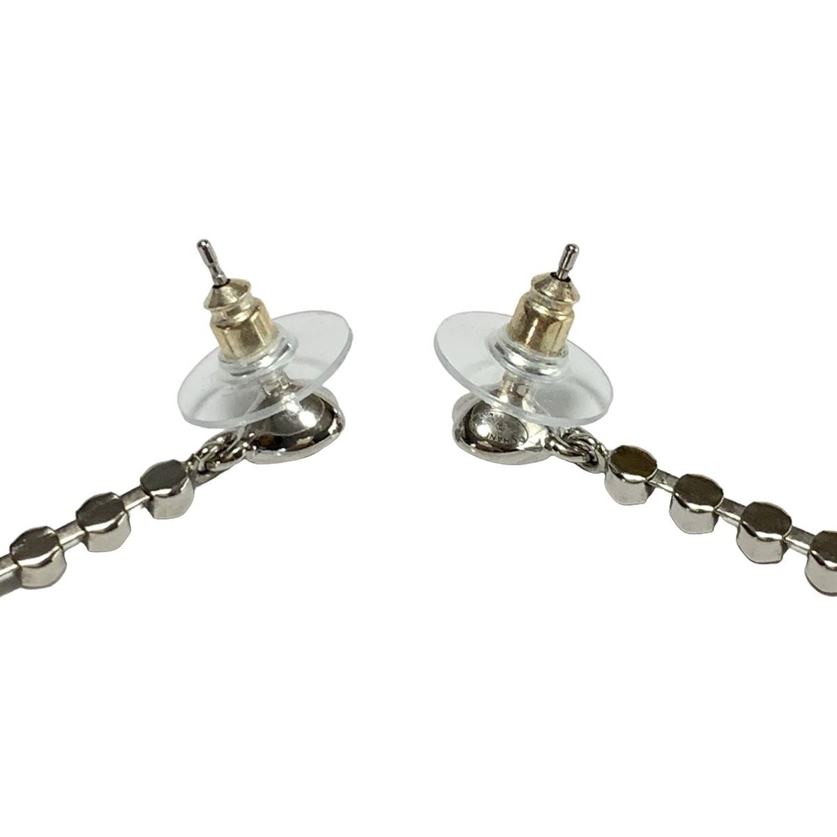  CHANEL シャネル ピアス ココマーク シルバー クリア ピアス(両耳用) アクセサリー