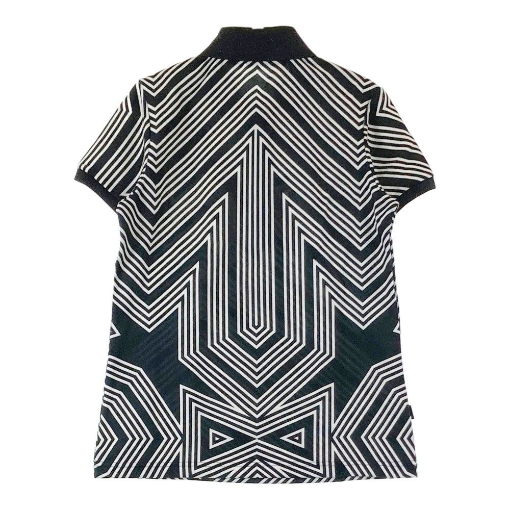 サイズ S ディセンバーメイ 半袖ポロシャツ 星柄 ブラック系 ゴルフウェア レディース ストスト